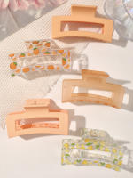 3 Pcs Accesorios De Cabello Para Mujer Estilo Clip-ins Transparentes Y Encaje Color Crema Decorativos Para El Cabello Del Escote - details 14