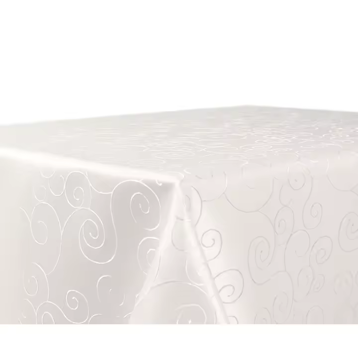 Mantel with Adornos de Damasco-Mantel que no necesita planchado - mantelería resistant a las Manchas-Mantel Cuadrado-Mantel 120x180 cm, color champán - 1
