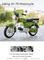 Honda JiaLing JH-70 Motocicleta De Escala 1/12 Para Niños Juguetes De Aleación De Metal Con Música Y Luz Absorción De Choque Clásica Regalo Ideal Para Coleccionistas - details 0