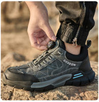 Zapatos De Seguridad Para Hombre Con Punta De Acero Antipinchazos Antideslizantes Y Antiprensión Suela De Goma Moda Trabajo Industrial - details 17