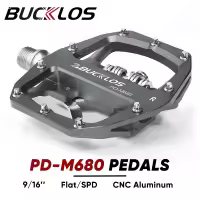 Pedales de Bicicleta de Montaña 2025 PD-M680 Función Doble Plano&Bloqueo Ajuste Shimano SPD 9/16' Material Aluminio/ Aleación Tipo de Pedal Autobloqueante Hecho de Aluminio - details 0