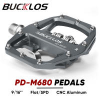 Pedales de Bicicleta de Montaña 2025 PD-M680 Función Doble Plano&Bloqueo Ajuste Shimano SPD 9/16' Material Aluminio/ Aleación Tipo de Pedal Autobloqueante Hecho de Aluminio - details 0