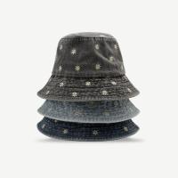 Gorro De Buho De Lino Para Mujer Con Bordado De Margarita Protección Solar Estilo Casual Hip Hop Sombrero De Verano Vintage - details 5