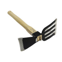 Pala De Jardín Con Mango De Madera Dual Propósito Mini Pala Y Aro Para Rascar Y Enredar Herramientas De Jardinería Para Rascar Y Plantar - details 3