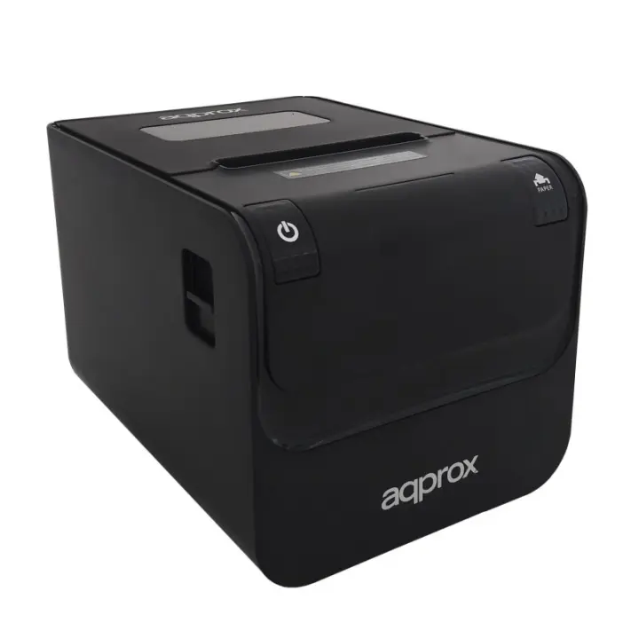 Approx Apppos80amuse Thermal Receipt Printer, compact and reliable with automatic cutter, supports 80mm thermal paper, 250mm/s printing speed, USB and serial connectivity, perfect for retail and hospitality use. - 1