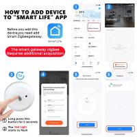 Detector De Fugas De Agua Smart Life Tuya Zigbee Sensor De Sobredemanda Para Cocina/Cuarto Sensor De Detención De Fugas Con Batería Incluida - details 8