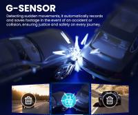 Cámara De Espejo Para Coche QOZ 4K WIFI Con ADAS Y BSD Soporte GPS Externo Visión Nocturna Monitorización 24H Parkings - details 8
