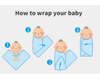 Manta Bebé Reversible 90*70cm Tejida Para Niños Y Niñas Recién Nacidos Funda Para Sillín De Coche Suave Y Cálida Para Dormir - details 4