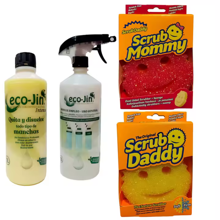 Pack ECOJIN Intense LABONCLER + Difusor + Estropajo Scrub Daddy o Mommy – Los Virales de TikTok para una Limpieza Imbatible. PRODUCTOS ORIGINALES DE LABONCLER para una limpieza del hogar eficaz sin toxicos cuida de tu planeta y de tu salud - 1