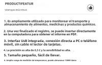 Logger De Temperatura TempU05 Mini Termómetro Grabador De Temperatura USB Para Almacén Y Almacenamiento Reporte PDF 60-90 Días - details 14