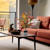 Arbol De Madera Simulada Grande Cambio De Color 70CM Artificial Plantas Con Flores Elegantes Arreglo Floral Para El Hogar Decoración De Escritorio - details 4