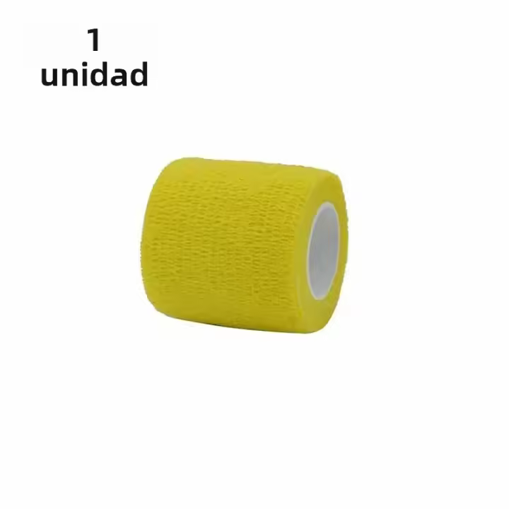 Cinta Elástica Autoadhesiva Amarilla Para Deporte Soporte De Rodilla Y Dedos Tornillo Y Muñeca Elastoplast Medio Consumible - 1