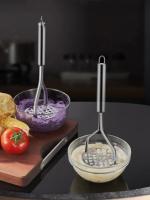 Prensa De Puré De Acero Inoxidable Herramienta De Frutas Y Verduras Para Cocina Creativa Hacer Jugo Y Puré De Patatas Gadget De Cocina - details 1
