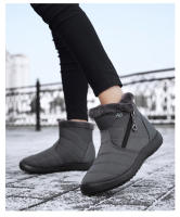 Botas De Invierno Para Mujer Impermeables Con Cremallera Botines De Invierno Botas De Nieve Con Forro De Peluche Corto - details 15