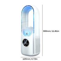 Ventilador Portátil Sin Hojas USB Sarmocare Para Refrigeración De Aire Mínimo Para Escritorio Con Ventilación Natural Sin Rotación - details 9