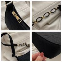 Bolso De Hombro De Color Sólido Para Mujer Y Niñas Bolso De Mano De Moda Bolsa De Armazón Bolsa De PU De Mujer - details 5