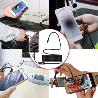 Cámara De Endoscopia HD Completa MicroUSB Tipo C Para Smartphone Android 2M 5M 10m Cables Rígidos Flexibles 8mm Inspección - details 7