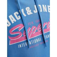 Jack & Jones Pack 2 Sudaderas con capucha Hombre JJELOGO en color Pacific Coast y Honey Gold Logo estampado Moda Casual Informal ideal OTOÑO INVIERNO - details 3