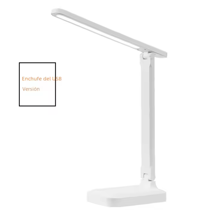 Lámpara De Mesa Plegable LED Con Protección Ocular Y Control Táctil Para Estudiar Y Dormitorio Carga USB Fuente De Luz Dimmer - 1