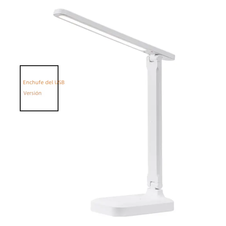 Lámpara De Mesa Plegable LED Con Protección Ocular Y Control Táctil Para Estudiar Y Dormitorio Carga USB Fuente De Luz Dimmer - 1