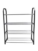 Rack De Zapatos De Metal Organizador De Calzado Estante De 4 Capas Espacioso Para Sala De Estar Material Duradero - details 14