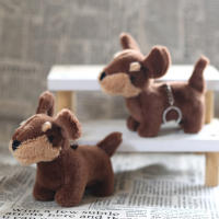 Muñeco De Peluche De Perro Salchicha 15cm Simulación Juguete Suave Para Niños Decoración De Habitación Regalo De Cumpleaños - details 0
