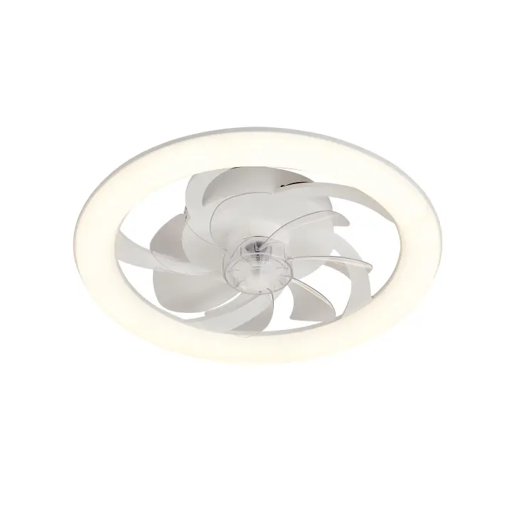 DUPI  Ventilador de Techo LED TURBO– Motor DC Silencioso, 6 Velocidades, Luz Regulable, App y Mando, Función Verano/Invierno - 1