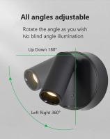 Apliques de pared LED recargables, accesorios de iluminación para sala de estar, dormitorio, pasillo, escaleras y patios al aire libre - details 0