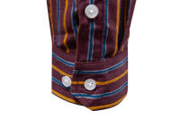 Camisas básicas que combinan con todo para hombre, camisas de algodón de manga larga a rayas a la moda, tops para hombre, novedad de otoño - details 10