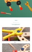 Juguetes Educativos De Madera Simulación Desmontaje Y Reparación Para Niños Regalos De Vacaciones Para Edad 3-6 Años - details 6