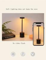 Lámpara De Mesa LED Con Sensor Táctil Recargable Por USB Temperatura Ajustable En 3 Colores Estilo Moderno Luz Nocturna Para Barra Y Cama - details 3