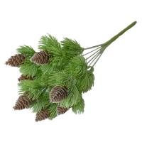 Árbol De Pino Artificial Con 7 Ramas Hojas Botánicas Verdes Simulación De Conos De Pino Para Jardín Decoración De Casa Y Bodas - details 0