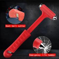 Martillo De Coche Multifuncional De Dos En Uno Con Mango Largo Rompe Vidrio Y Escape Herramienta De Rescate De Emergencia - details 3