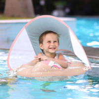 Flotador De Natación Para Bebés Con Canopy Accesorios De Piscina Inflable Para Niños Juguete De Baño Circular Para El Verano - details 19