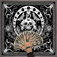 Mantel De Taro Con Doce Constelaciones Y Cielo Estrellado 1pc Decoración De Juego De Tarot Estilo Moderno Poliéster 100% - details 64