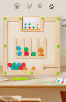 Juego Educativo De Madera Con Laberinto Magnético De Colores Y Formas Para Niños Mayores De 3 Años Herramienta Para El Desarrollo De Los Habilidades Motoras Finas - details 0