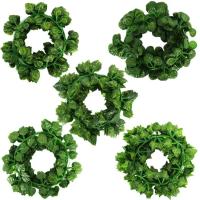 Guirnalda De Hojas De Iva Artificial De 2.1m Para Decoración De Hogar Jardín Boda Fiesta DIY Plástico Verde Colgante - details 12
