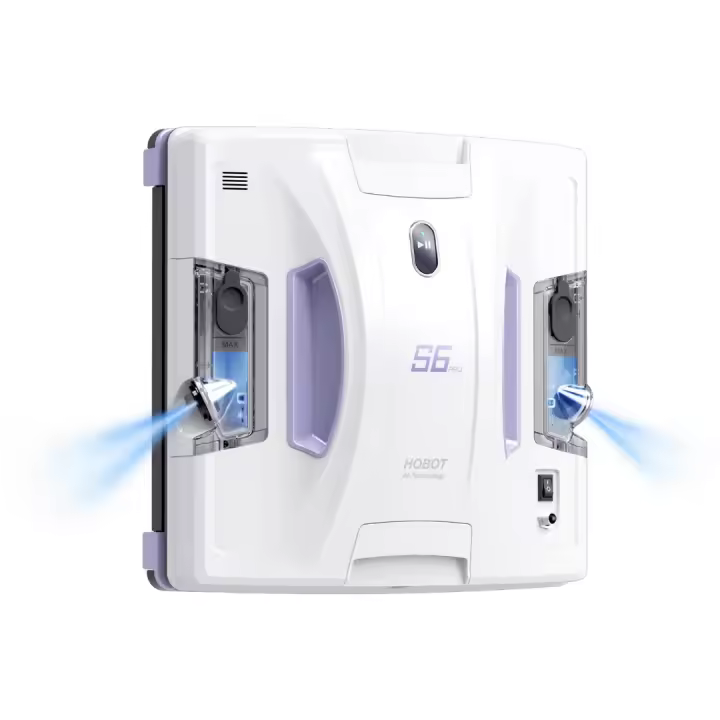 SMARTBOT HOBOT S6 Pro | Robot Limpiacristales Inteligente con Doble Mopa motorizada  y Doble Pulverizador Automático, Alta Eficiencia - 1