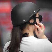 Nueva Casco De Motocicleta Vintage Para Verano Casco De Mitad De Cara Estilo Alemán Para Motociclista Unisex Material ABS - details 5