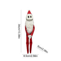 Adorno De Navidad De Peluche Fantasma De Halloween Decoración Manual Divertida Con Pierna Larga Accesorios De Navidad Para El Hogar - details 15
