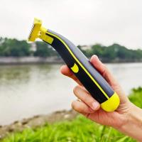 Afeitadora Eléctrica Para Rostro Y Cuerpo Recargable Para Hombres Con Trimmer De Barba Y Cuerpo Lavable Uso Seco Y Húmedo Cuchilla De Acero Inoxidable Tiempo De Uso 60 Minutos - details 1