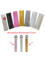Cubierta De Micrófono Con Rhinestones Decorativa Para Disco Escenario Fiesta TV Sin Cable Accesorio De Micrófono Para Eventos Especiales - details 0