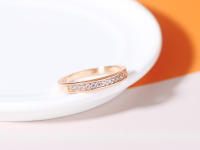 Anillo De Boda Para Mujer ZHOUYANG Clásico Con Cubic Zirconia Micro-insertos Color Rosa Oro Fina Joyería Para Compromiso Y Fiesta - details 5