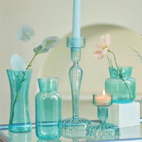 Mini Vaso Nórdico Creativo Botellas De Cristal Para Flores Decoración De Hogar Y Bodas Centros De Mesa Moderno Estilo - details 1