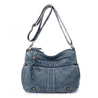 Bolso De Hombro De Lujo Para Mujer Con Varios Bolsillos PU Suave Bolso Cruzado Vintage Bolsa De Compras Con Solapa - details 12
