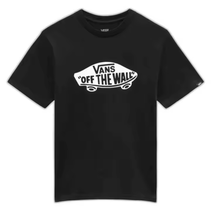 Camiseta de Manga Corta Vans Off The Wall Board para niños unisex en color negro - 1
