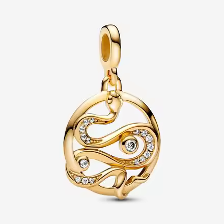 Charm de Medallón Serpiente en Pavé Pandora ME 762301C01 - 1