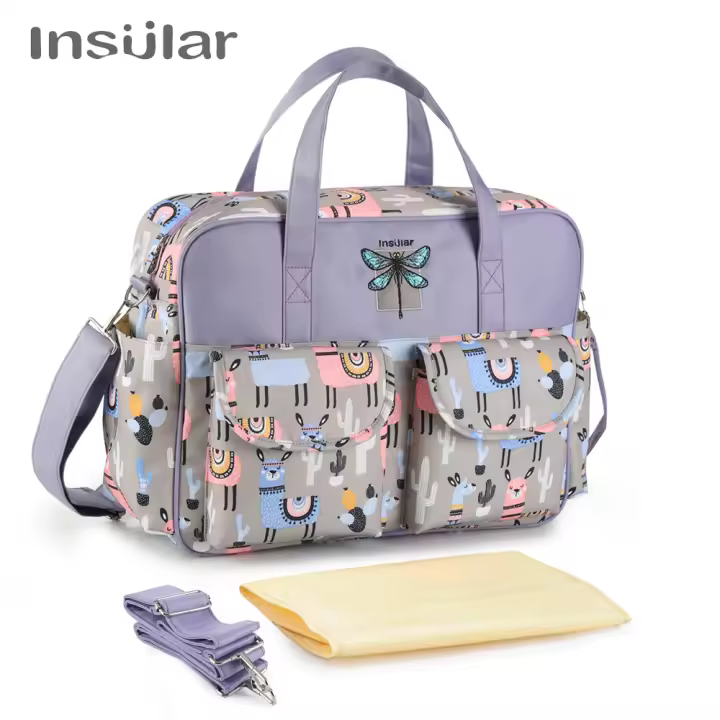 Nuevo impermeable pañal mochila de gran capacidad viaje multifuncional estilo para las madres y los bebés con carrito compras - 1