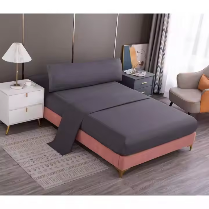 Juego de Sábanas 3 Piezas: Sábana Encimera, Sábana Ajustable y Funda de Almohada sin Bolas - 1