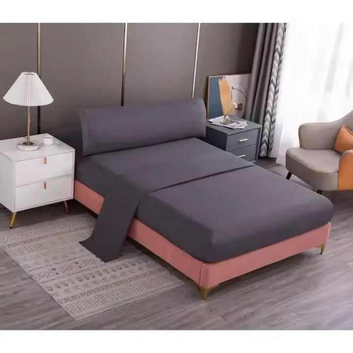 Juego de Sábanas 3 Piezas: Sábana Encimera, Sábana Ajustable y Funda de Almohada sin Bolas - 1